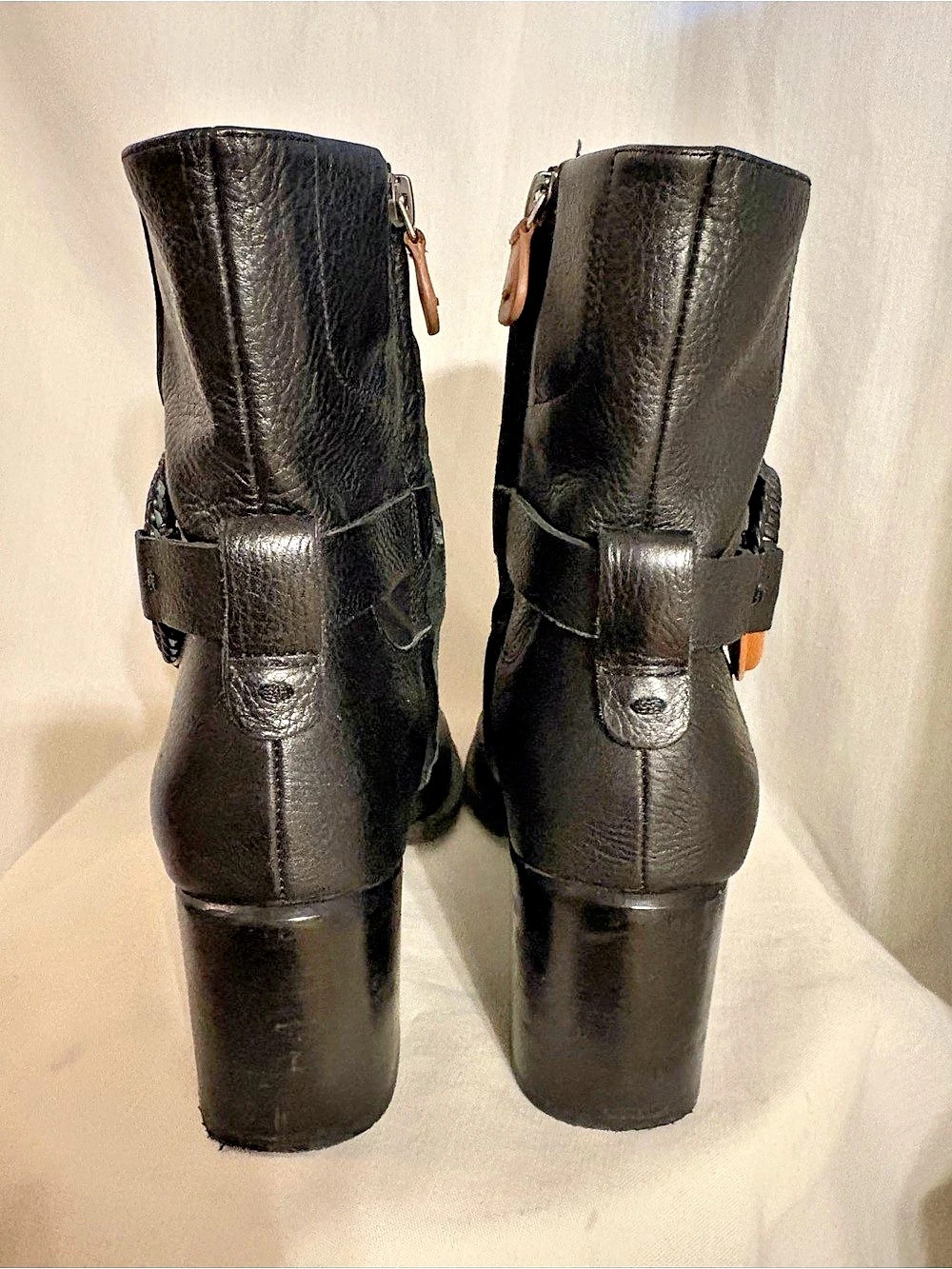 Gentle Souls Holi Leather Black Heeled Boots US 8 - Picture 4 of 11